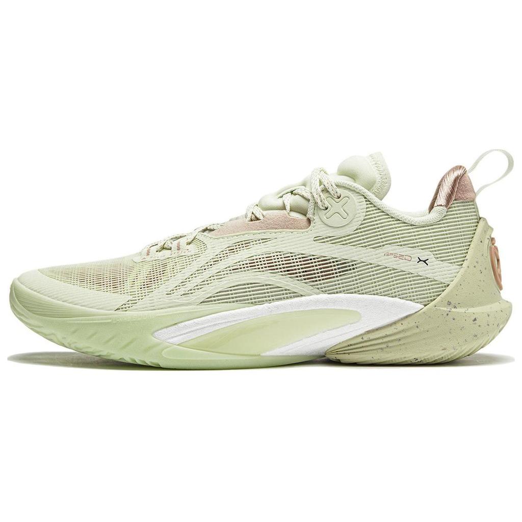 Баскетбольные кроссовки Li Ning Speed 10 Авокадо с технологией BOOM Cushioning, нескользящие, износостойкие, низкие, мужские ABAU021-2