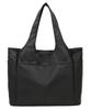 Tote 10 Water Travel [Windfeel] Bag, Pockets, A4, Bag, Zippered, Repellent, Nylon, (Black)