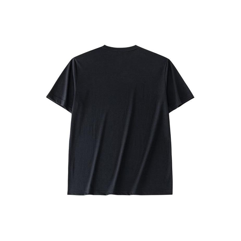 Anta Футболка Lifestyle Series Letter с круглым вырезом и коротким рукавом, свободная, мужская, базовая, черная 152428104-2