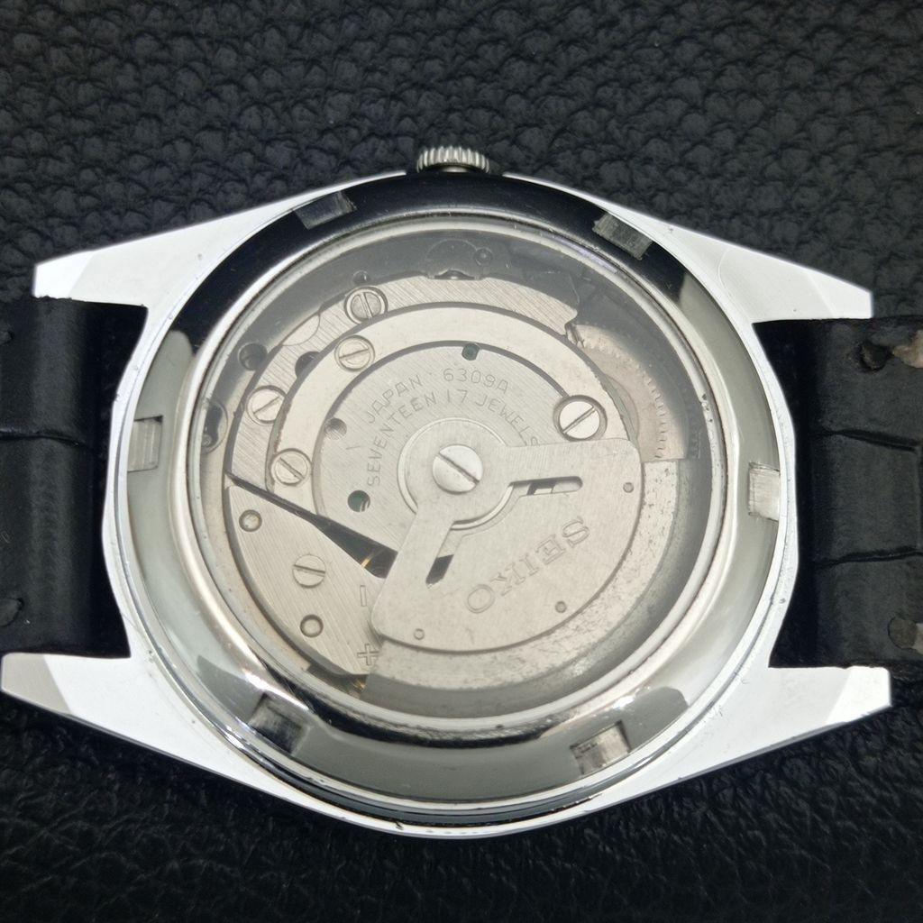 АВТОМАТИЧЕСКИЕ ВИНТАЖНЫЕ ОТРЕМОНТИРОВАННЫЕ МУЖСКИЕ СЕРЕБРИСТЫЕ ЧАСЫ SEIKO 5 6309A ЯПОНИЯ a442477-1