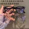 Vintage Leopard Myopia Glasses Women Men Black Frame Transparent Nearsighted Prescription Eyewear Computer Eyeglasses