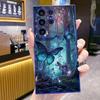 Светящийся в темноте чехол-бабочка для телефона Samsung Galaxy S25 S24 Ultra S23 FE S22 Plus S21S20 A54 A55 Мягкий противоударный чехол с полным покрытием