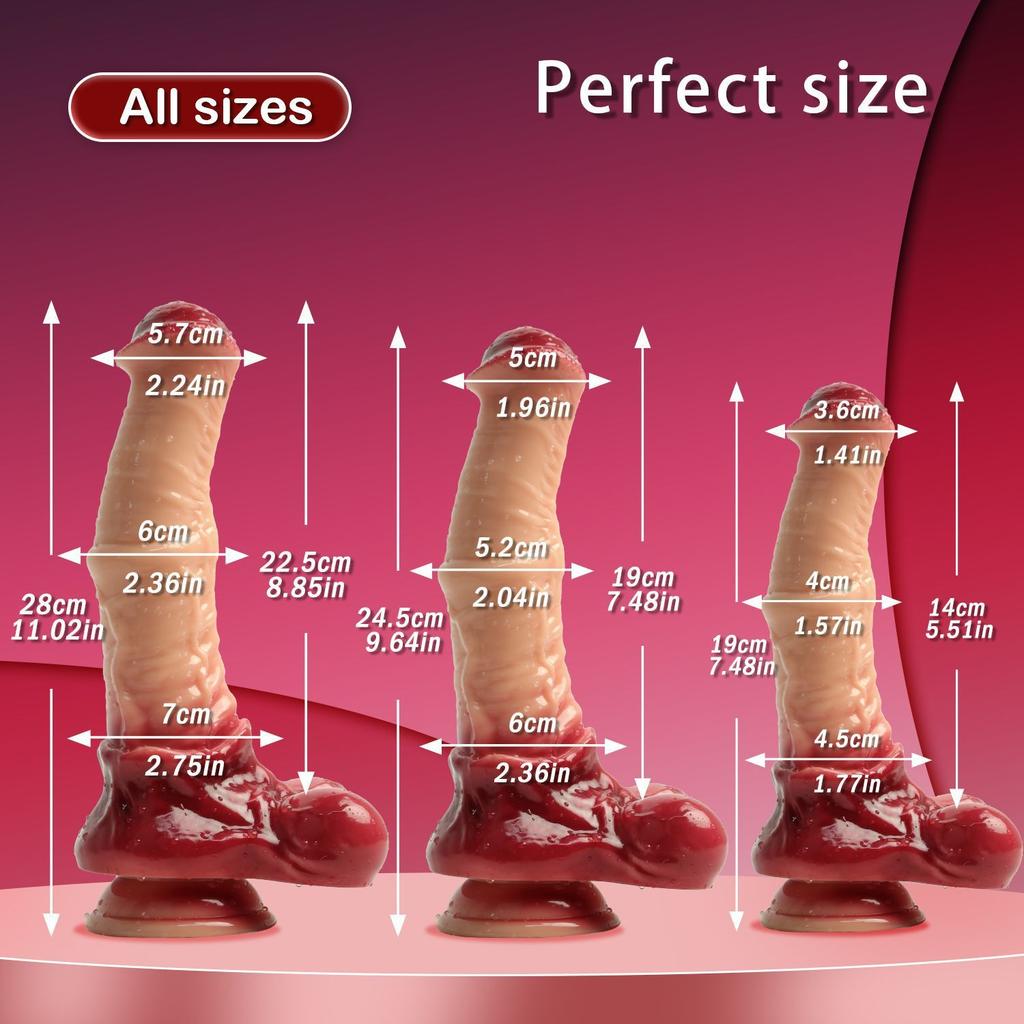 Huge Horse Dildo, Fat Fantasy Soft Realistic Dildos, Girthy Big Fake Penis for Men Women Gay, Adult Sex Toys