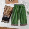 Children's Cotton Pants: Girls' 7-Point, Boys' Casual, Baby Outerwear, British Style
