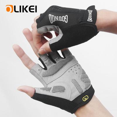 OLIKEI полупальцевые перчатки для спортзала для мужчин и женщин перчатки для тяжелой атлетики дышащие амортизирующие перчатки для фитнеса защита ладоней спортивные перчатки для велоспорта