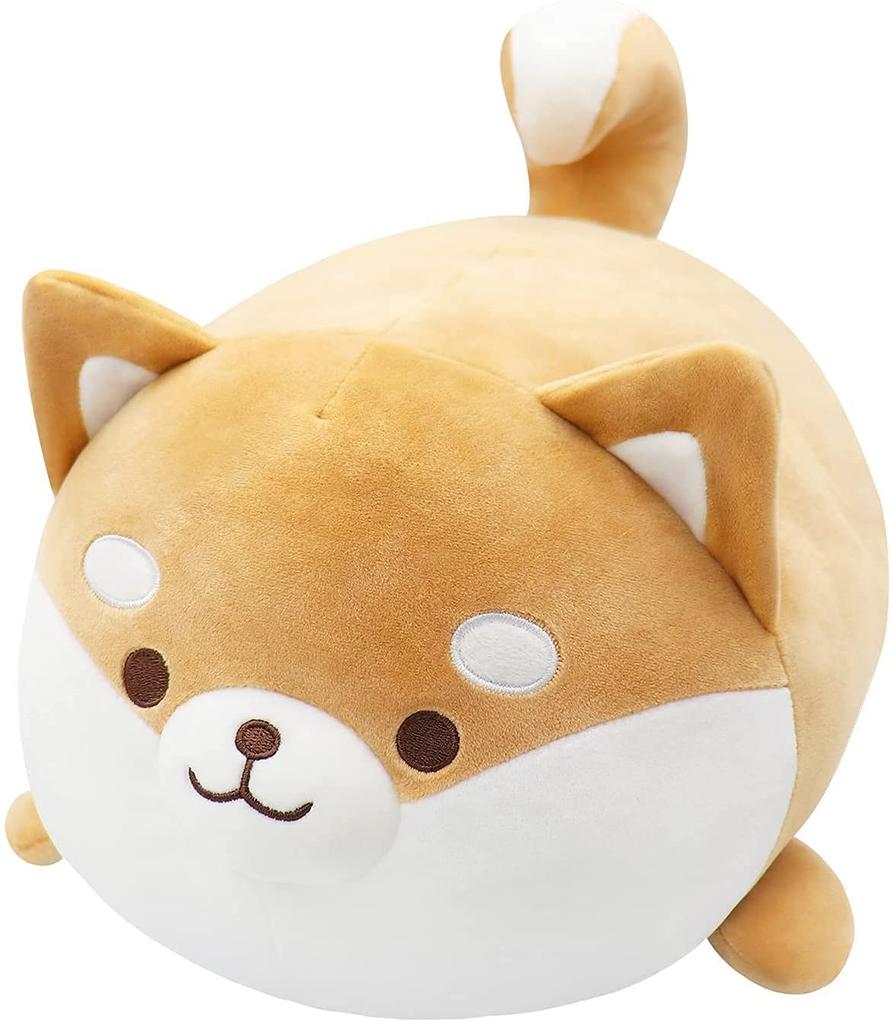Homehalo Shiba Inu Plush Toy, Cute Shiba Inu Body Pillow, Realistic Dog Plush Toy, Super Squishy Plush Toy, Round Dog Cushion, Soft Sleeping Pillow,
