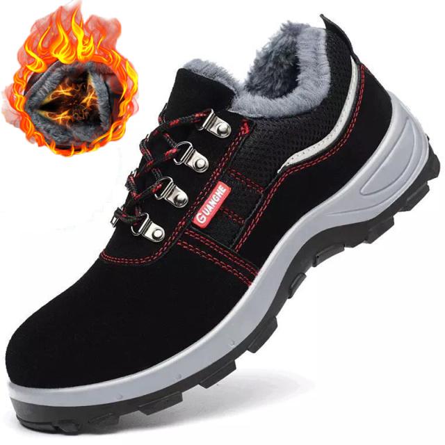 Indestructible Men Shoes Anti -Puncture Safety Shoes Work Sneakers Male Hiking Shoes Anti -Smash Steel Toe Shoes Security Footwear