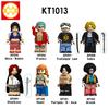 Минифигурки Аниме Фильм и Телесериал One Piece Король Луффи Солонна Красавица Робин Строительные Блоки Игрушки для Детей
