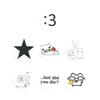 Xiaomi Funny Expression Meme Tinplate Soft Button Pin Cute Emoticon Cat with Rose Hi Figure Gesture Brooch Lapel Badge Jewelry Gift
