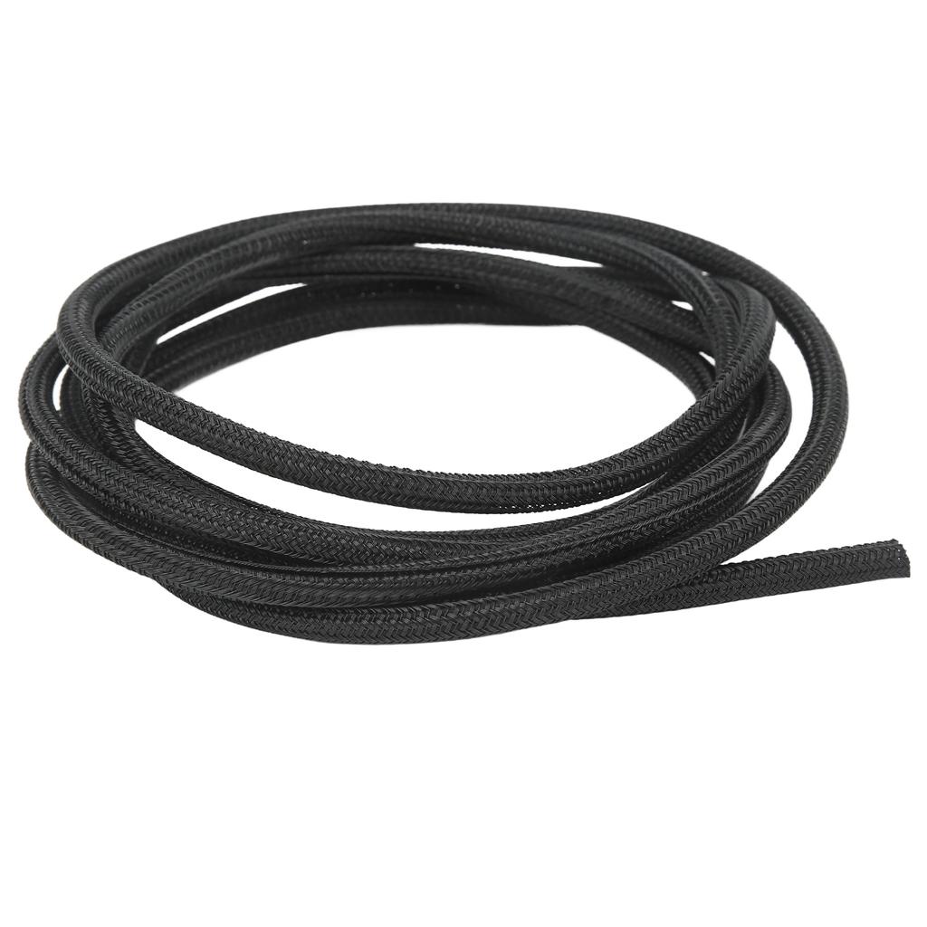 5mm 0.2in Black Cord Protector Self Wrapping Wire Loom High Temperature Resistant Cable Sleeve for RV Boat 3meter 10ft