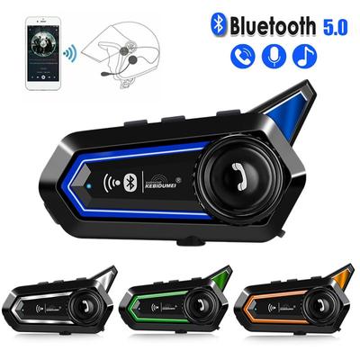 BT31 Гарнитура для мотоциклетного шлема Bluetooth 5.0 Беспроводные водонепроницаемые наушники Автоматический ответ на вызовы по громкой связи с фонариком