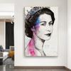 Famous Queen Portrait Elizabeth II Canvas Paintings Posters and Prints Wall Art Pictures for Living Room Home Decoration Cuadros