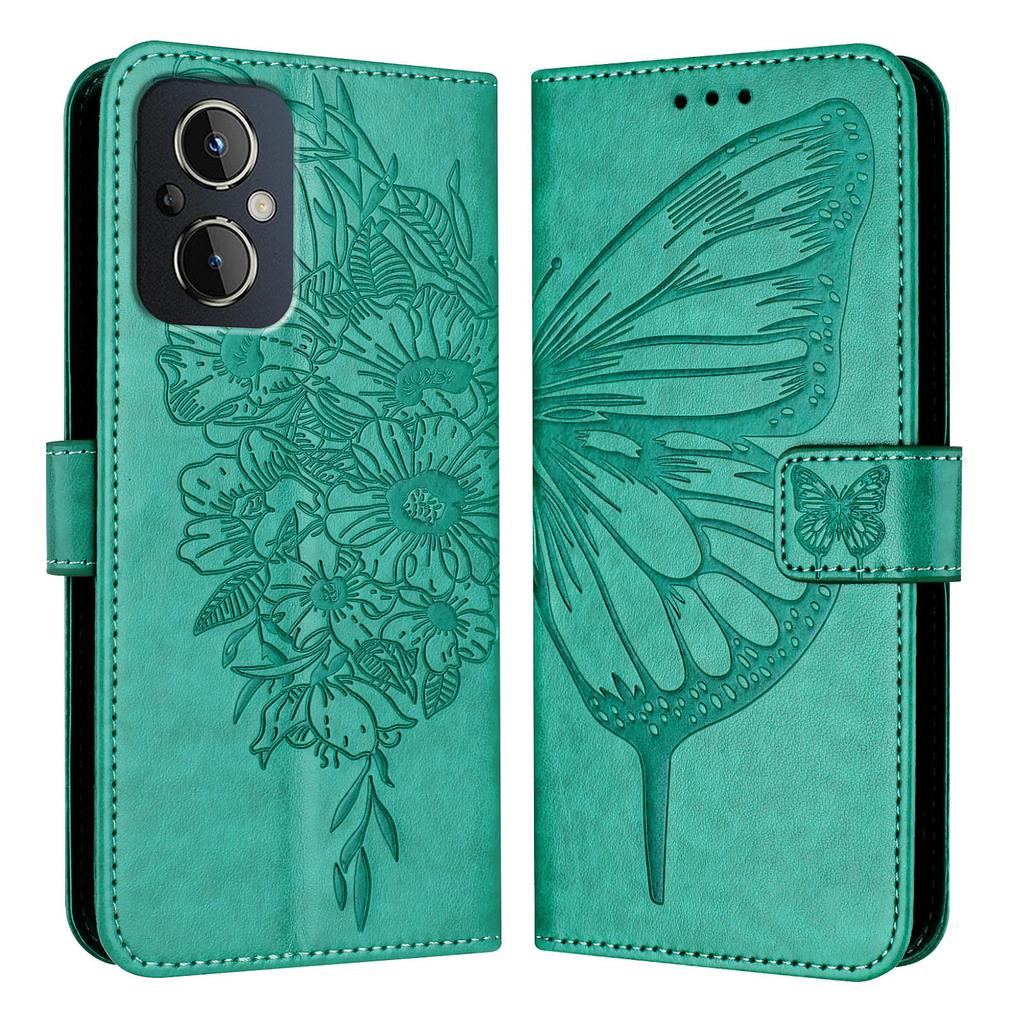 Чехол из искусственной кожи с бабочками и цветами, подставка для карт, слоты, противоударный откидной чехол из ТПУ для OnePlus Nord N10 5G, N100 5G, 8T, Nord CE 2 5,10R, Nord 2T...