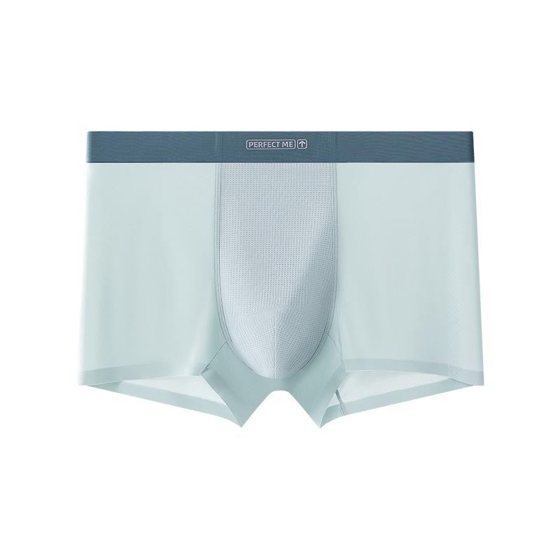 Ультратонкие антибактериальные трусы-боксеры Ice Silk для мужчин — классные, дышащие, бесшовные сетчатые шорты