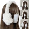 Fashionable Plush Ear Muffs for Women and Girl Adjustable and Comfortable Ear Protectors for Easy Storage Winter Gear