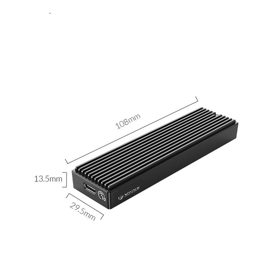 USB 3.1 M.2 NVMe SSD Hard Drive Enclosure W/ A To C & C To C Cables - M2PAC3-G20