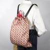 BURBERRY TB monogram Backpack Daypack knapsack Orange Nylon Women Used