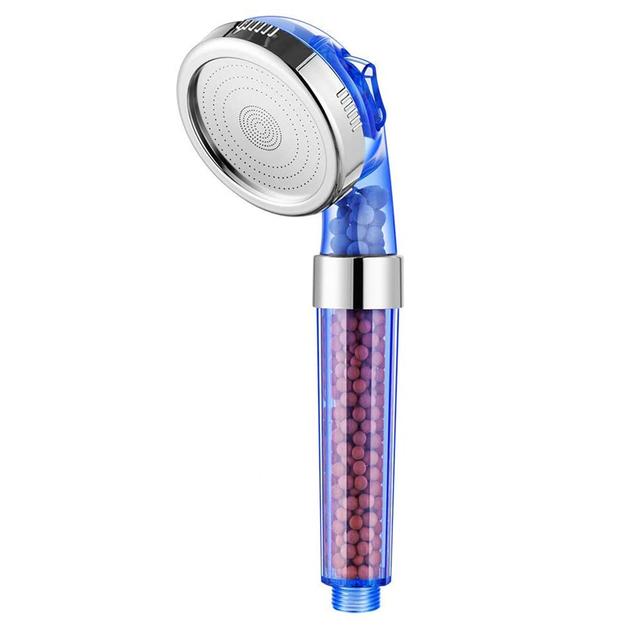 3 Functions High Pressure SPA Shower Head Water Saving Handheld Rainfall Bathroom Accessory Anion Filter Shower