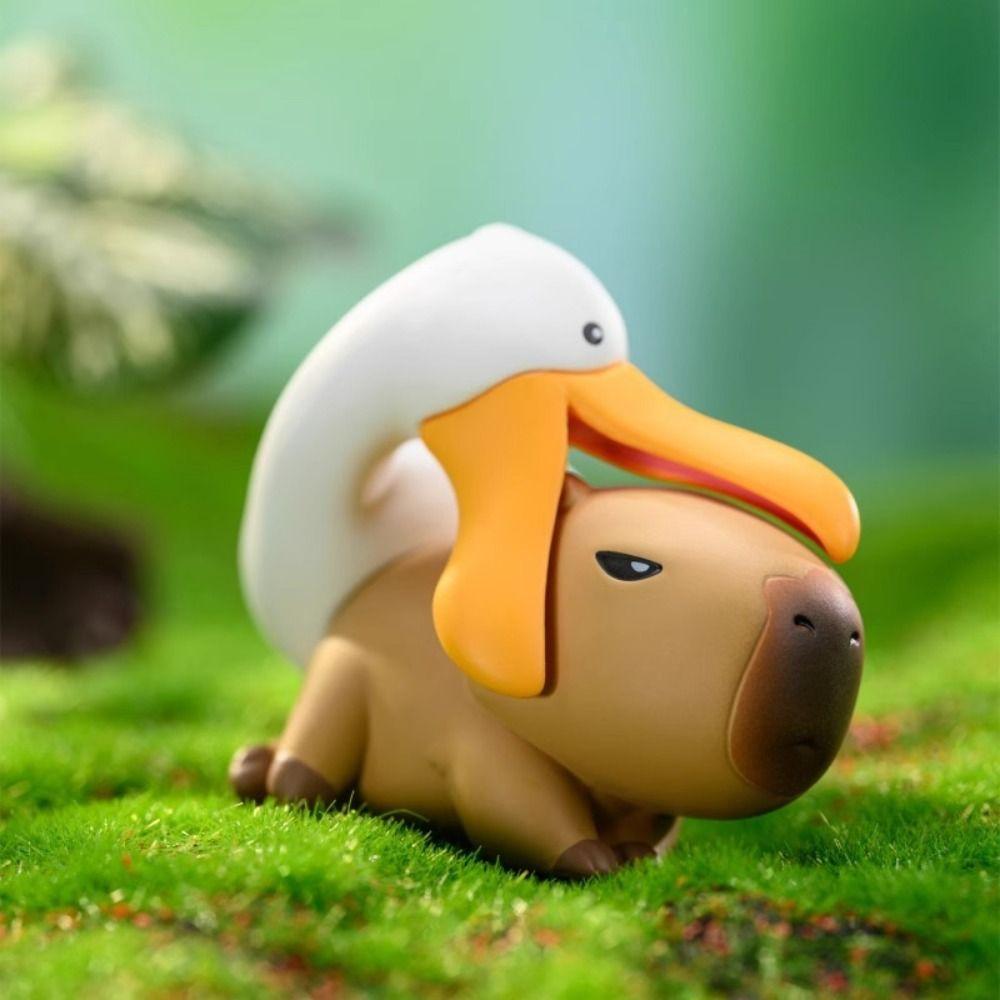 Катающаяся птица Симуляция Капибара Модель Катающиеся крокодилы Капибара Животные Фигурки Скульптура