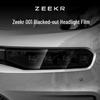 Zeekr 001 Smoked Headlight Film, Transparent Interior & Taillight Film, TPU Dashboard Screen Protector, Wear-Resistant