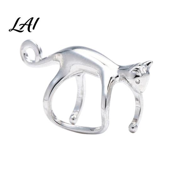 Подарок для любителей кошек 1 шт. Милый кафф-серьга для уха Женская Забавная Котёнок Золото Животное Обвивающий Хрящ Уха Серьга Без Прокола Ползун Ползающий Серьга-Украшение