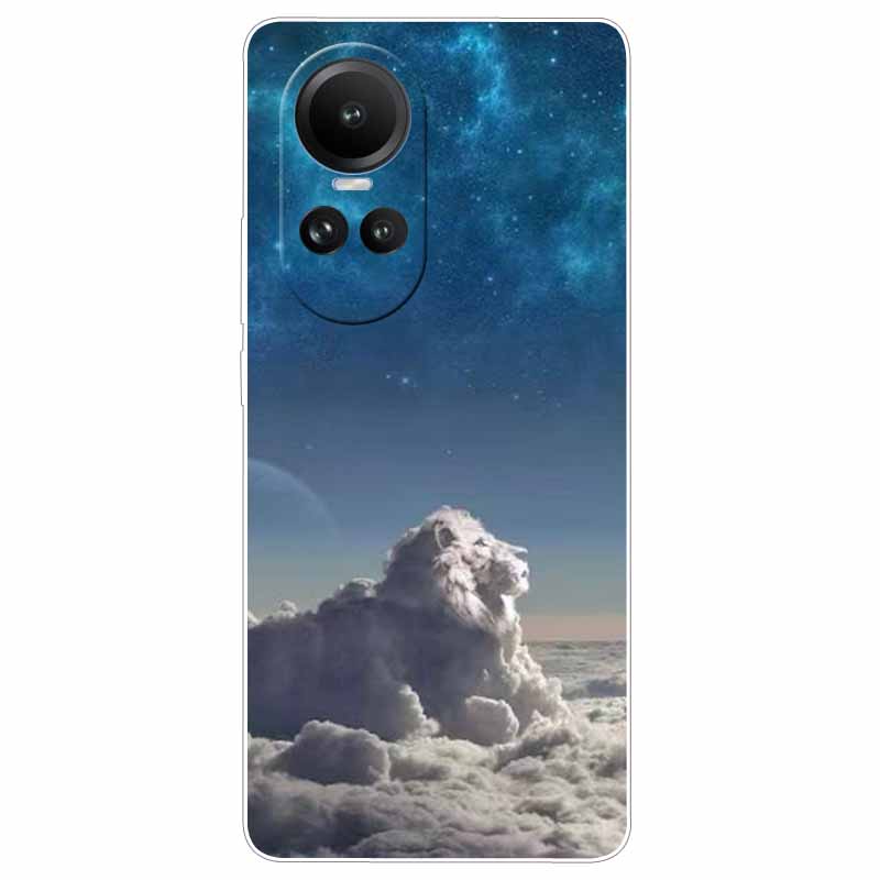 Чехол для Oppo Reno 10 5G CPH2531 Силиконовый Расписной Кот Животные ТПУ Мягкий Мраморный Coque для Oppo Reno10 Pro 5G CPH2525 Чехол для Телефона