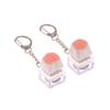Creative Pink Cat Claw Keycap Mechanical Keyboard Keychain Led Keyboard Keyring Cute Girly Bag Pendant Relief Stress Toys