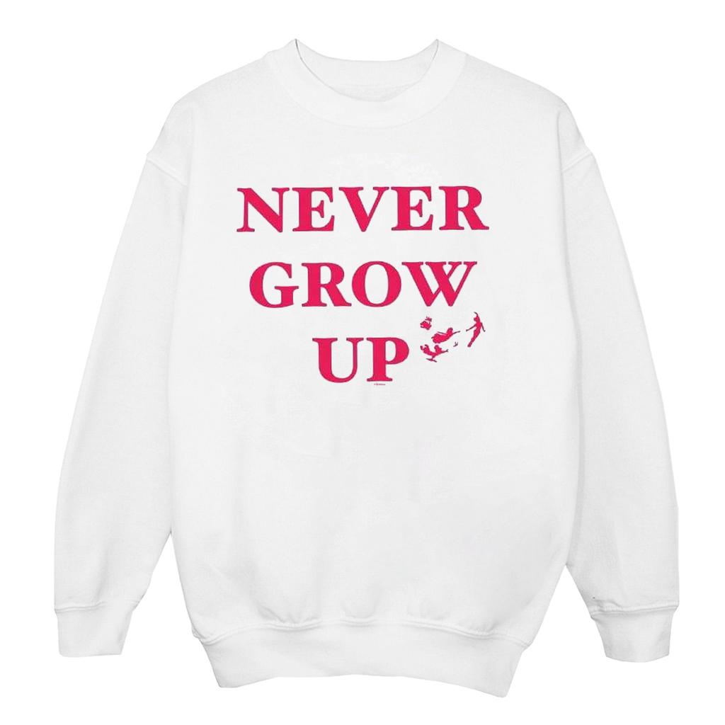 Disney Mens Peter Pan Never Grow Up Sweatshirt