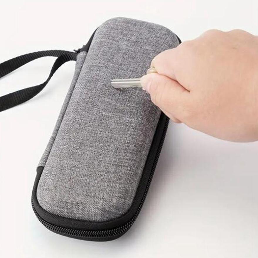 Lightweight Retro Razor Storage Box Travel Compact Earphone Razor Carrying Case for Men