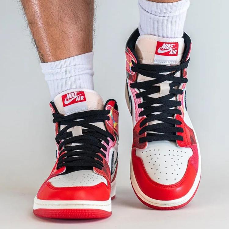 Marvel X Air Jordan 1 Retro High OG PS Next Chapter Kids Sneakers Red University-Red Black DV1749-601