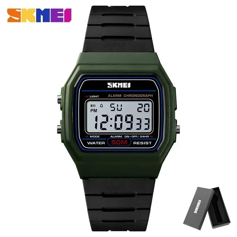 SKMEI 1412 Sports Couple Watches Relogio Feminino Fashion Women Digital Watch Waterproof Display Date Week Female Wristwatch