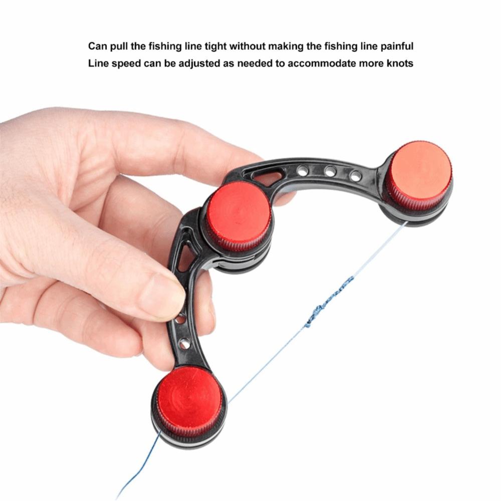 Carbon Fishing Bobbin Knotter Stainless Steel 14cm Fishing Knot Assist Tool Lightweight Fishing Line Bobbin Knotter