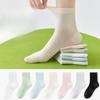 Женские весенне-летние тонкие носки-трубы из чистого хлопка без косточек, антибактериальные, сетчатые, дышащие, для отдыха