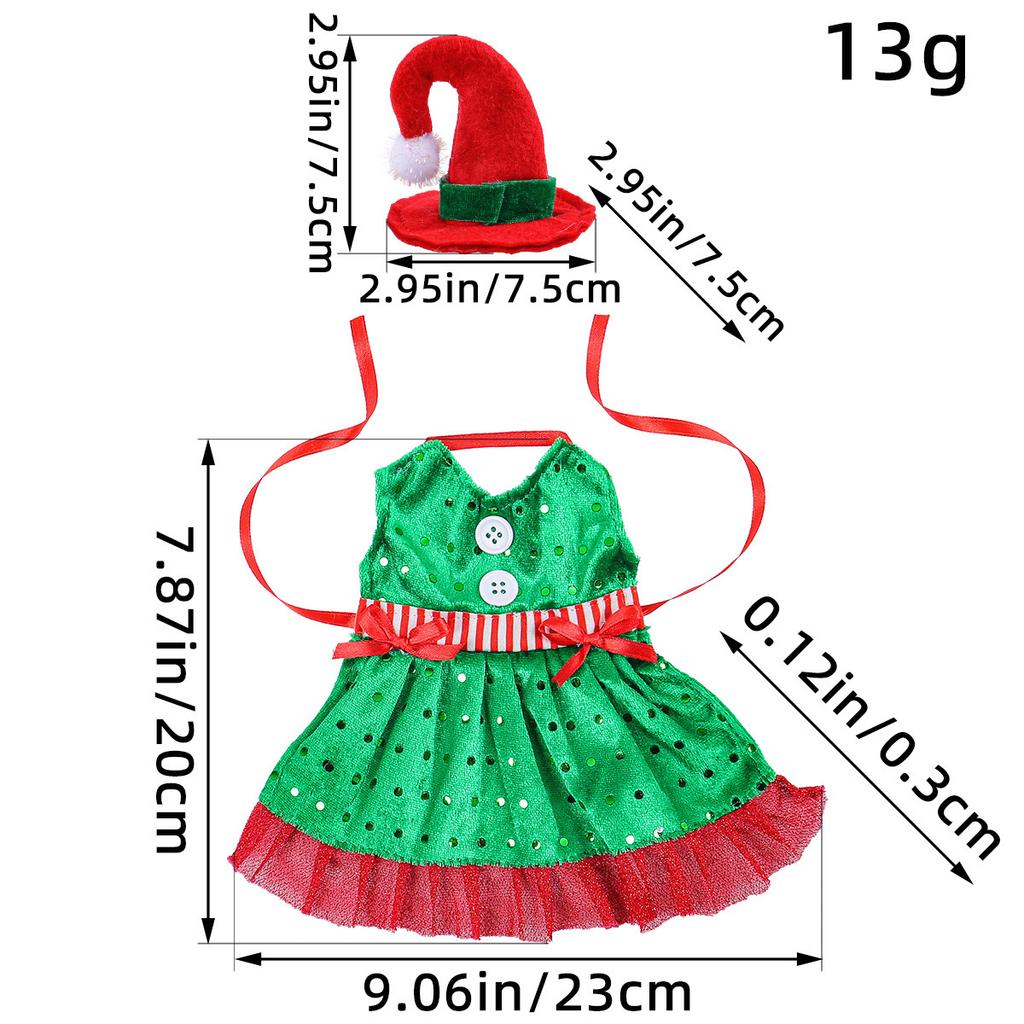 Christmas Cute Elf Costume Wine Bottle Decorative Ornaments Christmas Red Wine Set Table Atmosphere Decoration Props