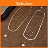 Beautiful Shaped Heart Titanium Steel Necklace For Trendy Women With Adjustable Options Length