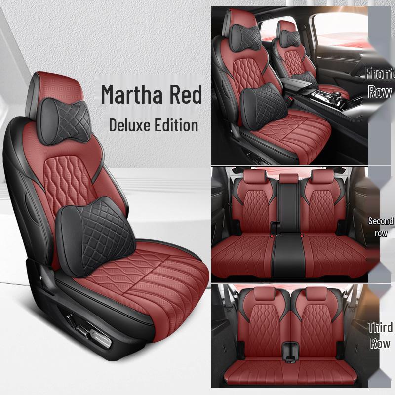 BYD Tang DM Подушка на сиденье автомобиля из натуральной кожи - Универсальная, всесезонная, совместимая с семиместным автомобилем