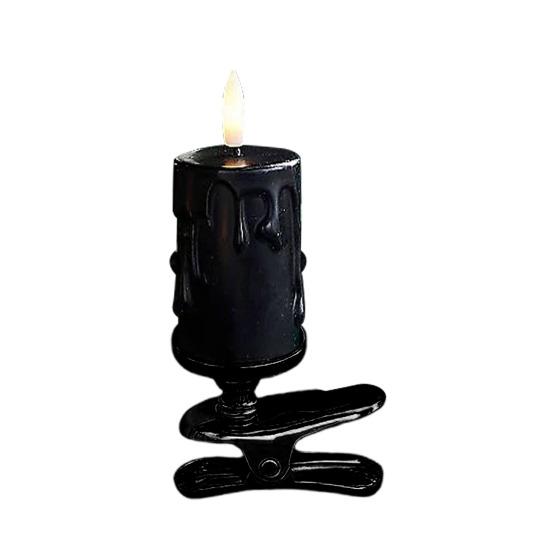 Набор светодиодных свечей-клипс Беспламенные мерцающие свечи Светодиодная лампа-свеча для рождественской елки Электрические искусственные свечи для дома Украшение для рождественской вечеринки