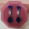 Exquisite Pink Zircon Waterdrop Earrings for Women - Early Spring Collection