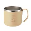 Кружка-чашка, двойная, из нержавеющей стали, с вакуумной изоляцией, тепло-холодная, 350 мл, бежевый Monte UE-3557