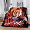 Плед Chucky Ребенок Игр Персонаж Фильма Ужасов Флисовый Носимый Плед для Кровати Домашний Декор Дети Взрослые