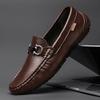 Men's 2024 Summer Casual Leather Loafers: Soft, Breathable, Fashionable Slip-On Shoes