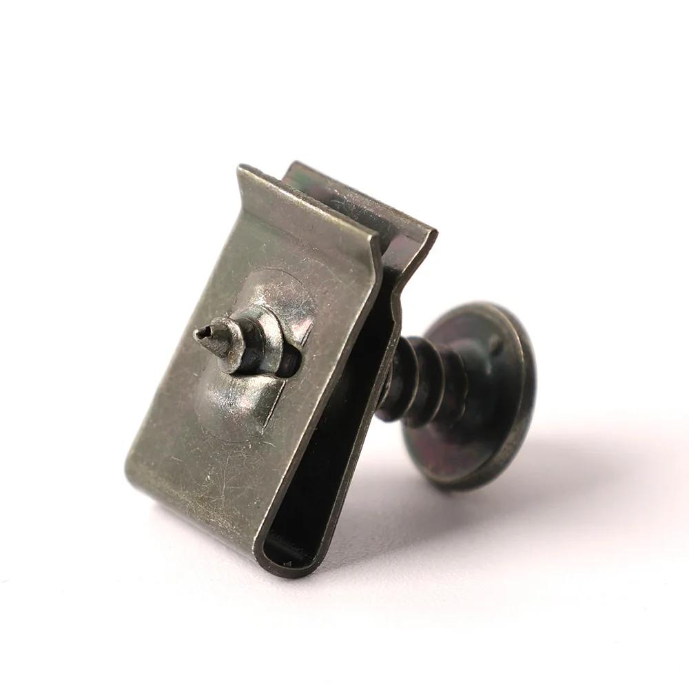 Self Tapping Screws Metal Fastener Clip for Car Motorcycle U-Type Clip with Screw Anti-rust Protection Clip Screw Iron Sheet Kit