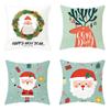 Christmas Themed Pillowcases Car Accessories Office Santa Claus Living Room Sofa Home Pillowcases