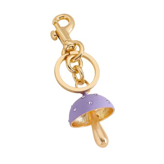 Брелок Гриб Форма Устойчивый к Выцветанию Сплав Брелок Рюкзак Держатель для Ключей Женские Сумки Ключи от Машины Украшение