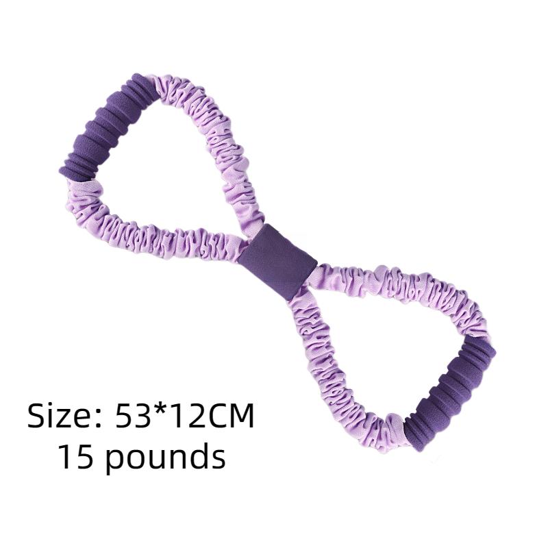 8-значный пояс для натяжения Йога Эластичные ленты для фитнеса Резиновые ленты для упражнений Бодибилдинг Ремень сопротивления Спортивные ремни для спортзала