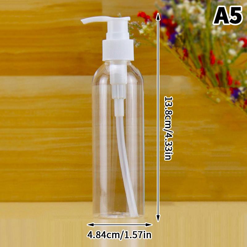 Portable Vacuum Press Type Spray Bottle Shampoo Bottle Empty Refillable Makeup Cosmetics For Cream Liquid Lotion Bottles
