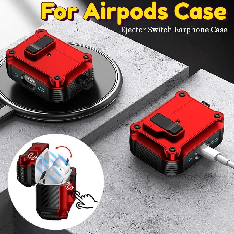 Magnetic Automatic Switch Earphone Case For Airpods Pro 2 3 Shockproof Wireless Charging Headphone Cover