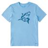 Жизнь прекрасна. Мужская футболка с коротким рукавом Crafty Shark Crusher, Cool Blue