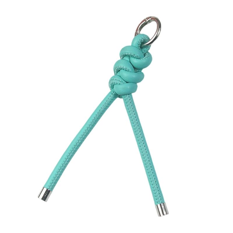 Handcrafted Triangular PU Leather Rope Keychain Lightweight Keyring Ornament Decors For Everyday Use or Travel