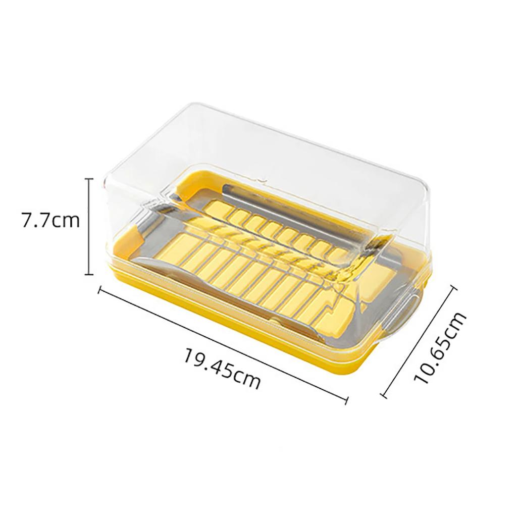New Cheese Butter Cutting Storage Container Butter Cheese Fresh-Keeping Box with Lid Frozen Butter Refrigerator Crisper Box